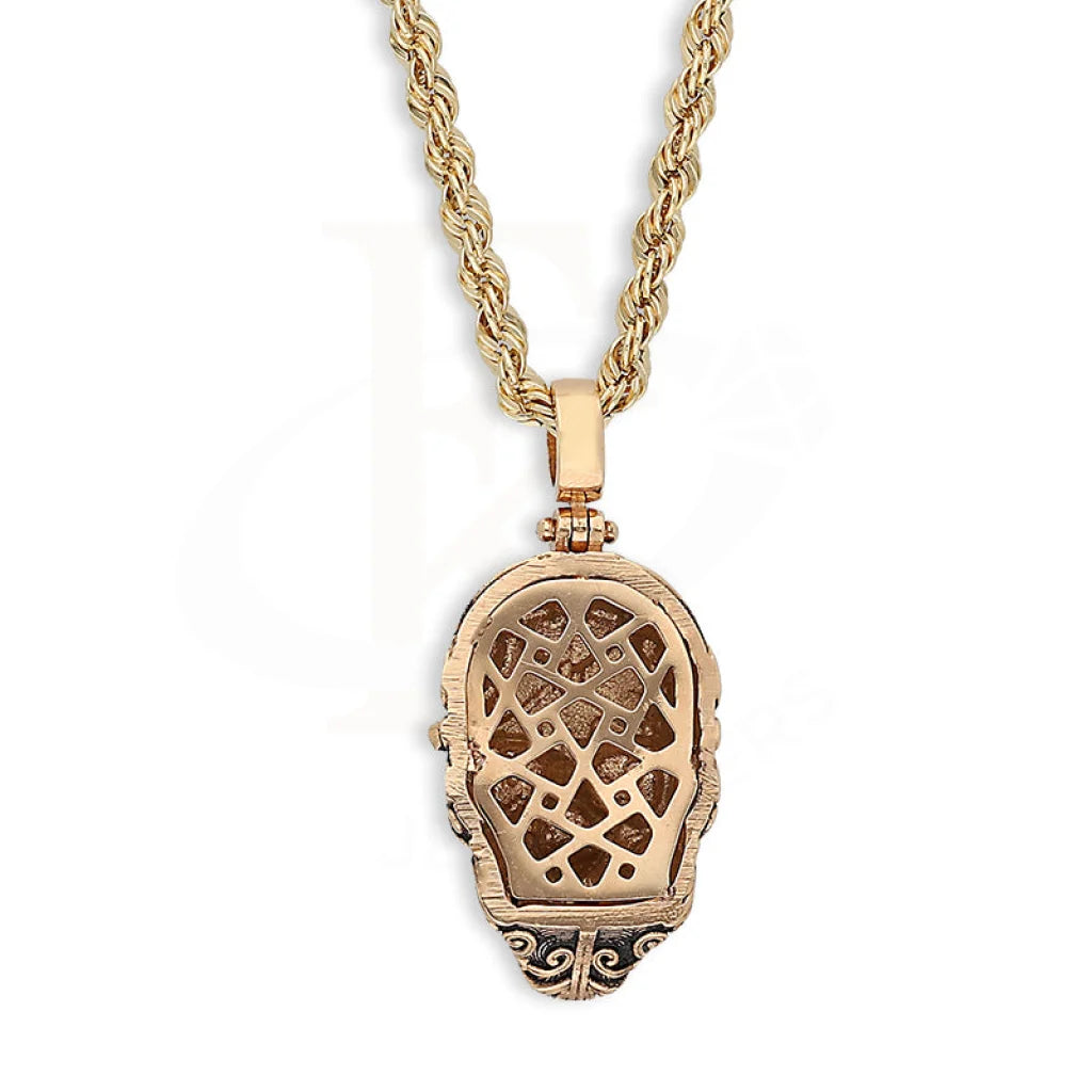 Rose Gold Necklace (Chain With Skull Pendant) 18Kt - Fkjnkl18K5458 Necklaces