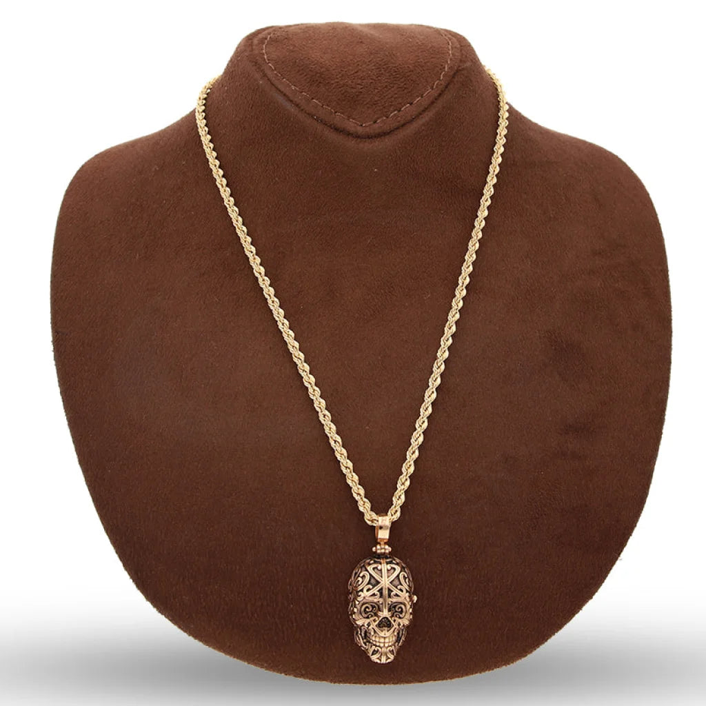 Rose Gold Necklace (Chain With Skull Pendant) 18Kt - Fkjnkl18K5458 Necklaces