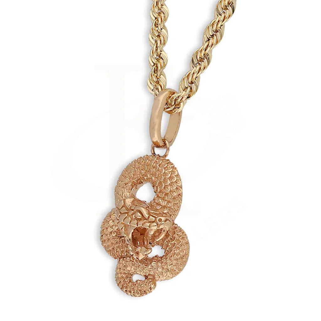 Rose Gold Necklace (Chain With Snake Pendant) 18Kt - Fkjnkl18K5463 Necklaces