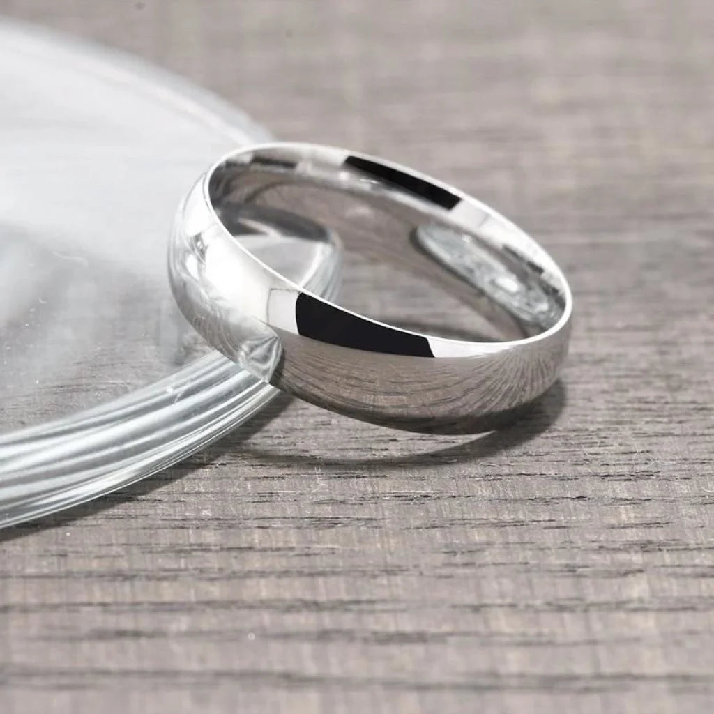 Silver 925 Couple Wedding Ring - Fkjrn1323 Rings