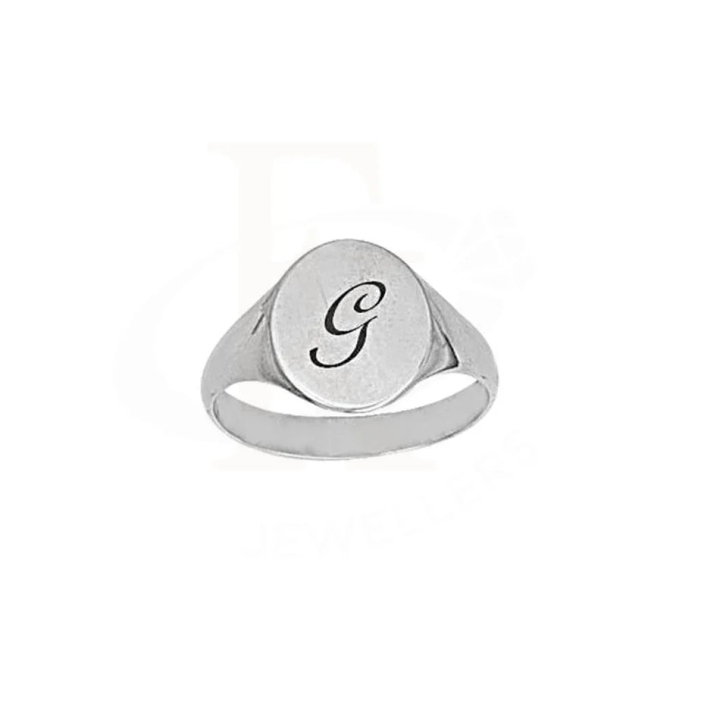 Silver 925 Letter Engraved Ring - Fkjrn2055 Rings