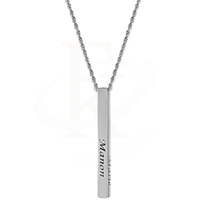 Silver 925 Name Engraved Bar Necklace - Fkjnkl1927 Type 1 Necklaces