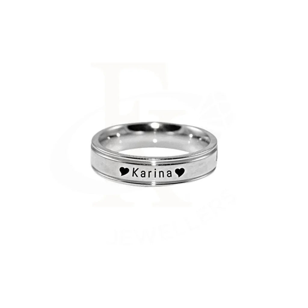 Silver 925 Name Engraved Ring - Fkjrn2054 Rings