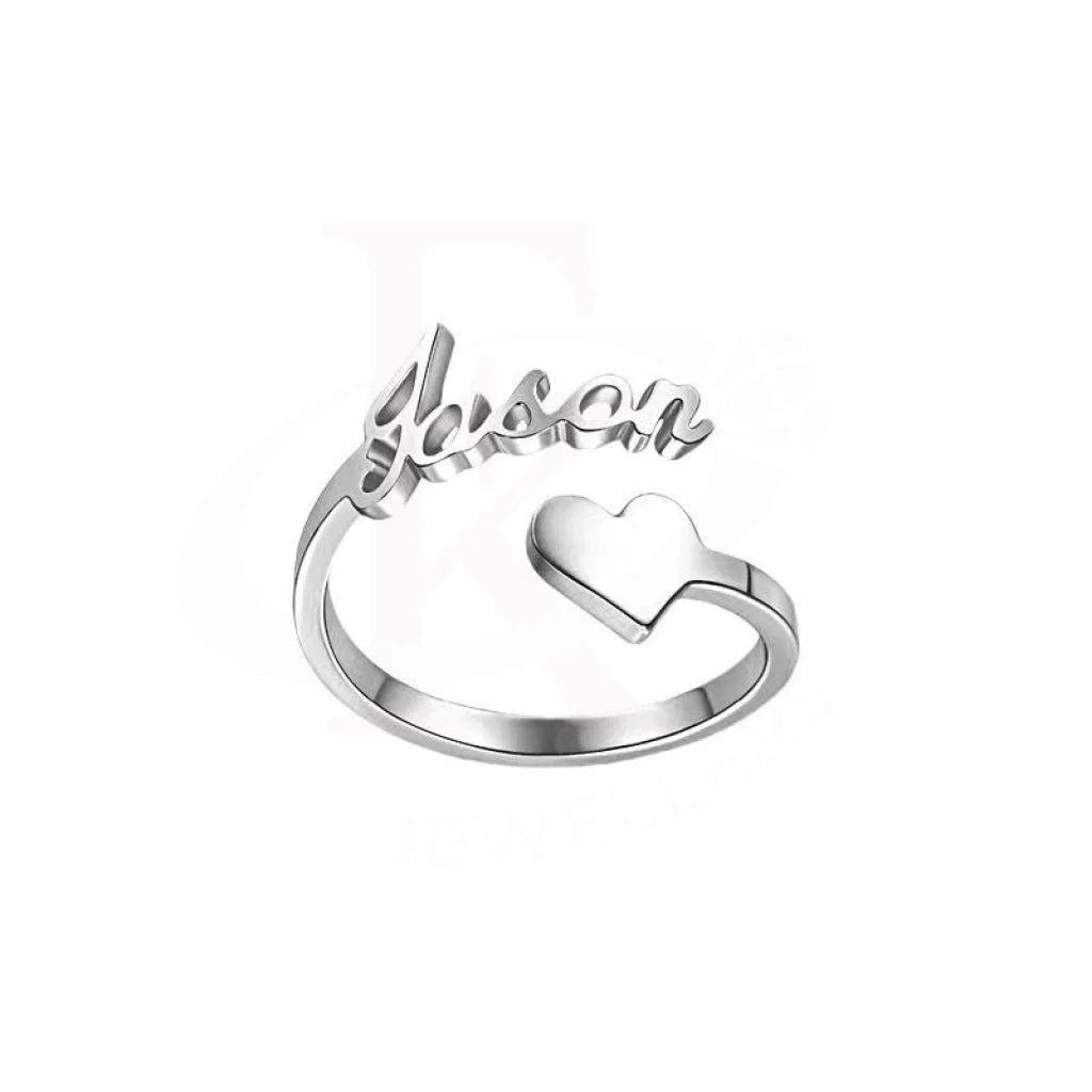 Silver 925 Name With Heart Ring - Fkjrn2056 Rings