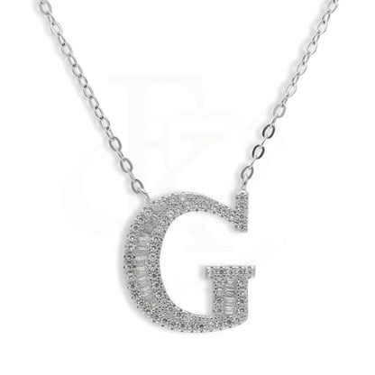 Sterling Silver 925 Alphabet Necklace - Fkjnklsl2946 G / 3.550 Grams Necklaces