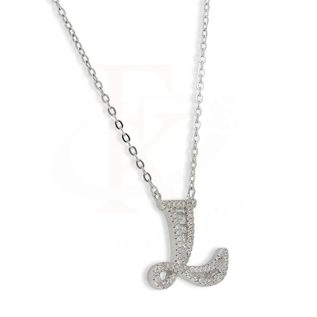 Sterling Silver 925 Alphabet Necklace - Fkjnklsl2946 Necklaces