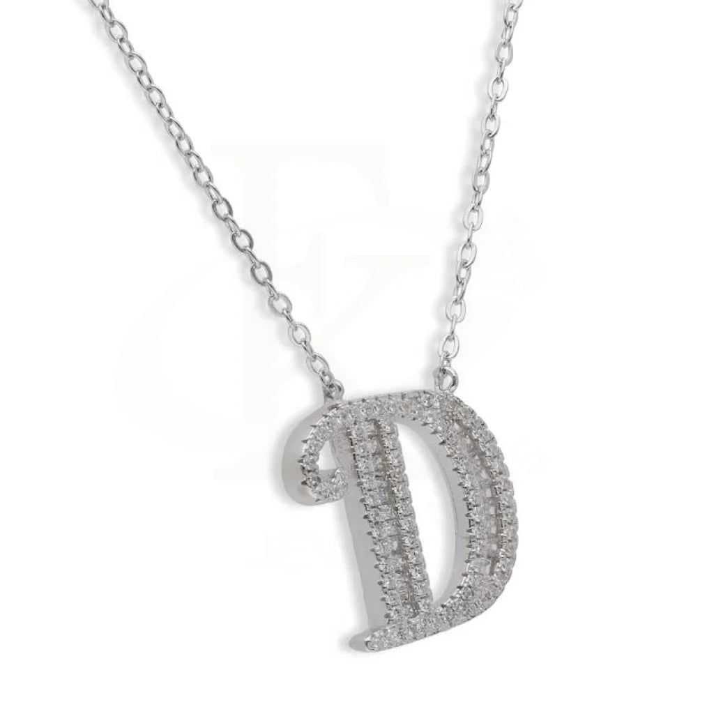 Sterling Silver 925 Alphabet Necklace - Fkjnklsl2946 Necklaces