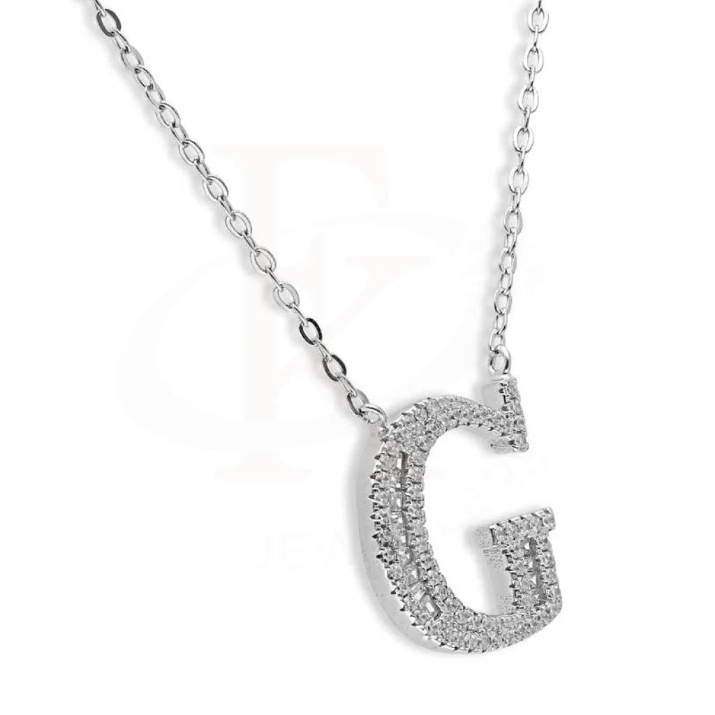 Sterling Silver 925 Alphabet Necklace - Fkjnklsl2946 Necklaces