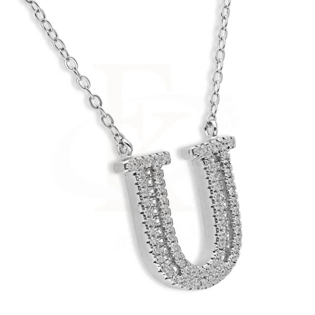 Sterling Silver 925 Alphabet Necklace - Fkjnklsl2946 Necklaces