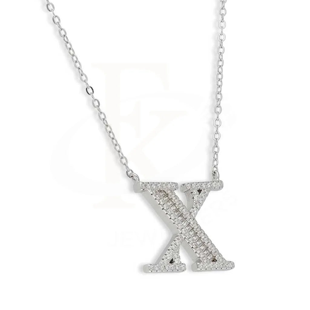 Sterling Silver 925 Alphabet Necklace - Fkjnklsl2946 Necklaces