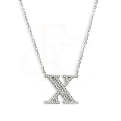 Sterling Silver 925 Alphabet Necklace - Fkjnklsl2946 X / 4.300 Grams Necklaces