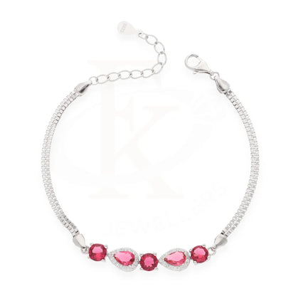 Sterling Silver 925 Anturage Ruby Drop Bracelet - Fkjbrlsl8088 Bracelets