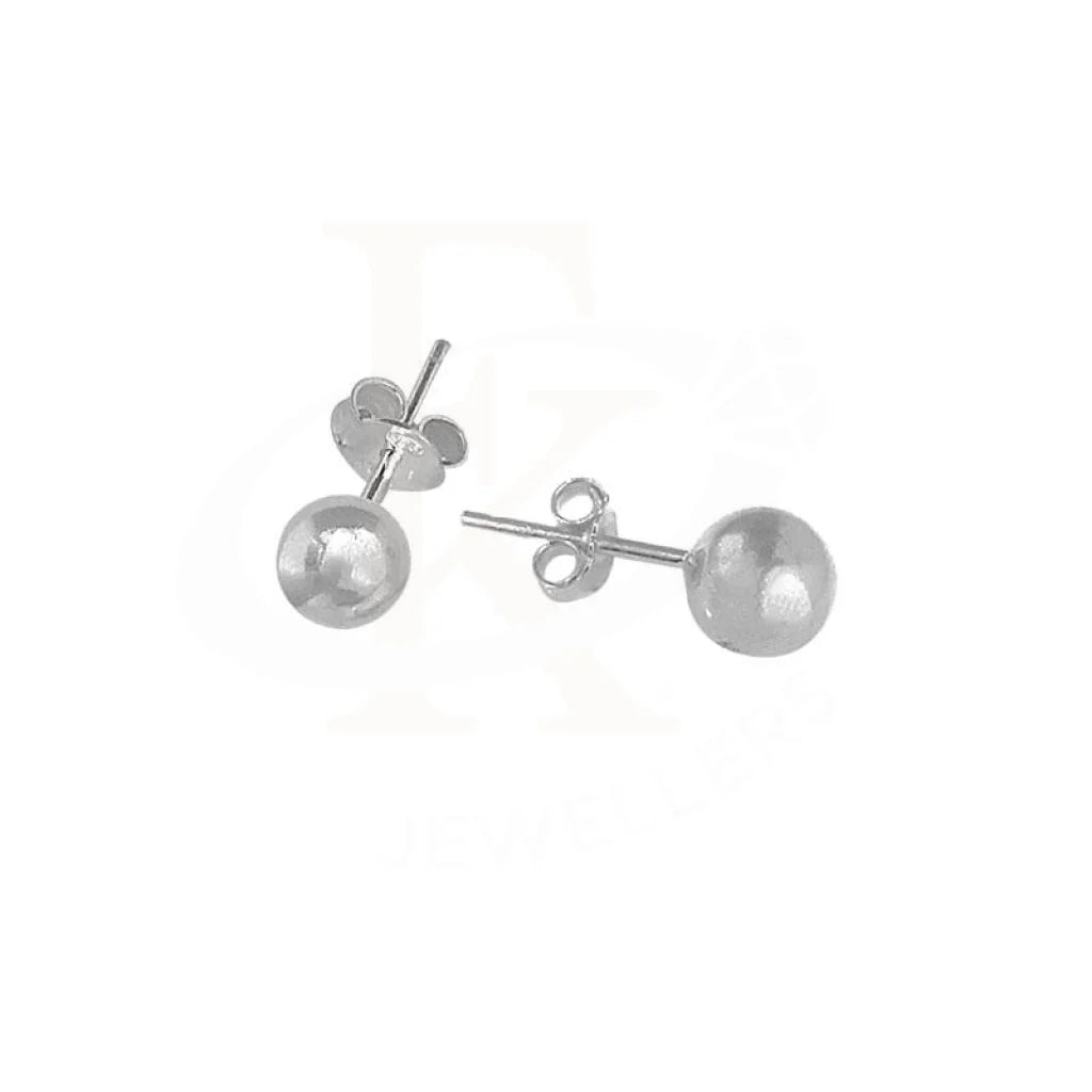 Italian Silver 925 Ball Stud Earrings - Fkjern1755