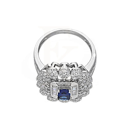 Italian Silver 925 Blue Solitaire Ring - Fkjrnsl3508 Rings