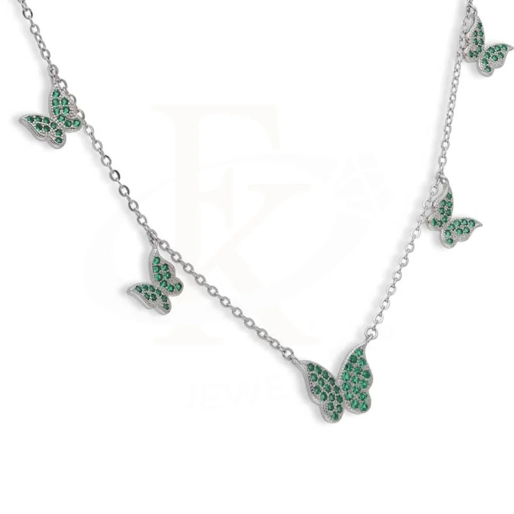 Sterling Silver 925 Butterflies Necklace - Fkjnklsl2957 Necklaces