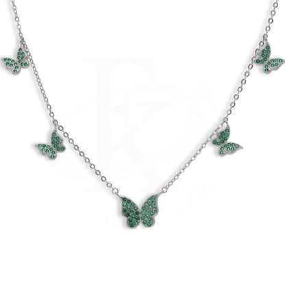 Sterling Silver 925 Butterflies Necklace - Fkjnklsl2957 Necklaces