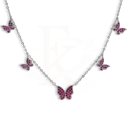 Sterling Silver 925 Butterflies Necklace - Fkjnklsl2976 Necklaces