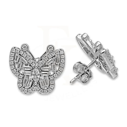 Italian Silver 925 Butterfly Stud Earrings - Fkjernsl2472