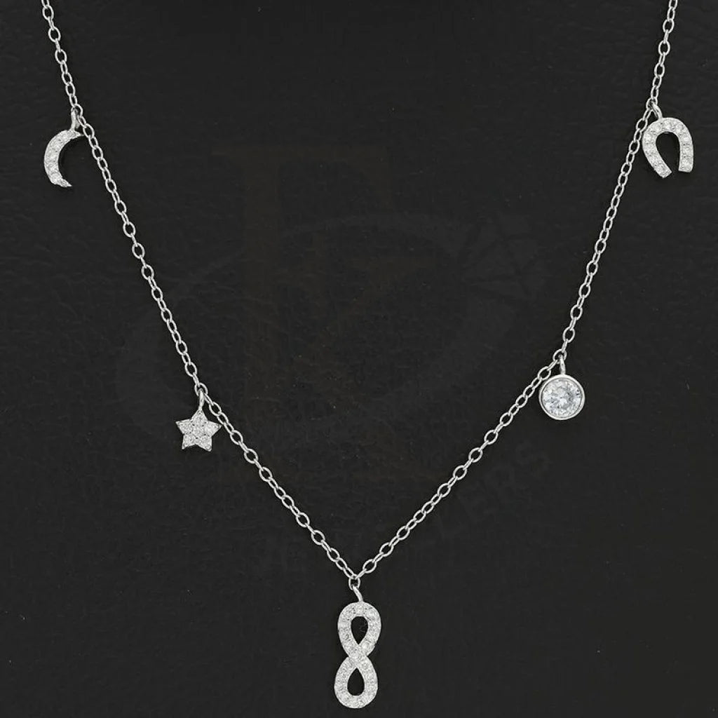 Italian Silver 925 Charm Necklace - Fkjnklsl2679 Necklaces