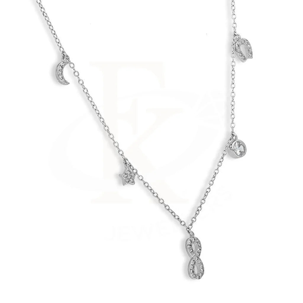 Italian Silver 925 Charm Necklace - Fkjnklsl2679 Necklaces