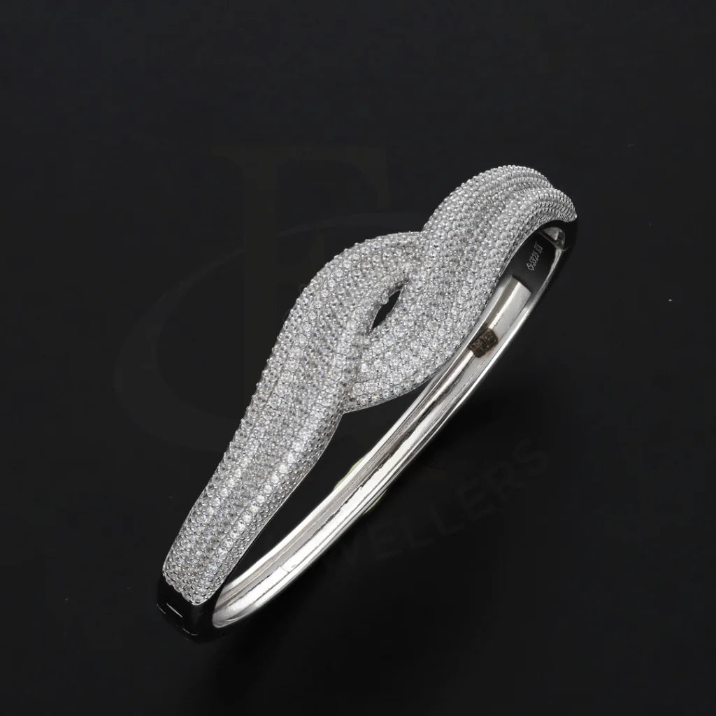 Beautiful Sterling Silver 925 Cozy In Love Bangle (20.300 Approx 