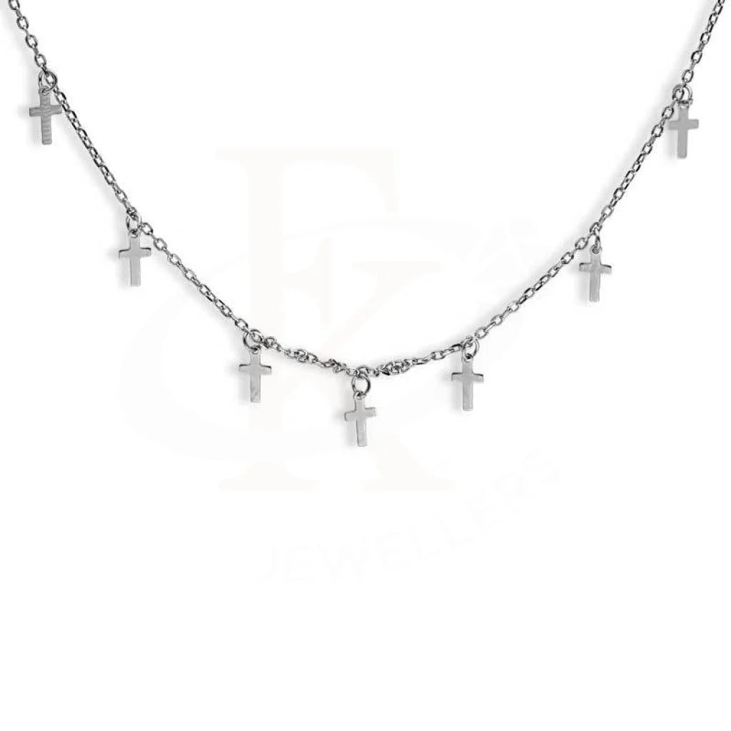 Sterling Silver 925 Cross Shaped Necklace - Fkjnklsl2971 Necklaces