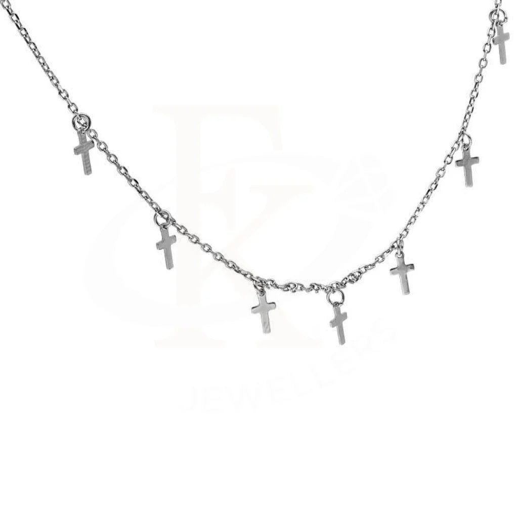 Sterling Silver 925 Cross Shaped Necklace - Fkjnklsl2971 Necklaces