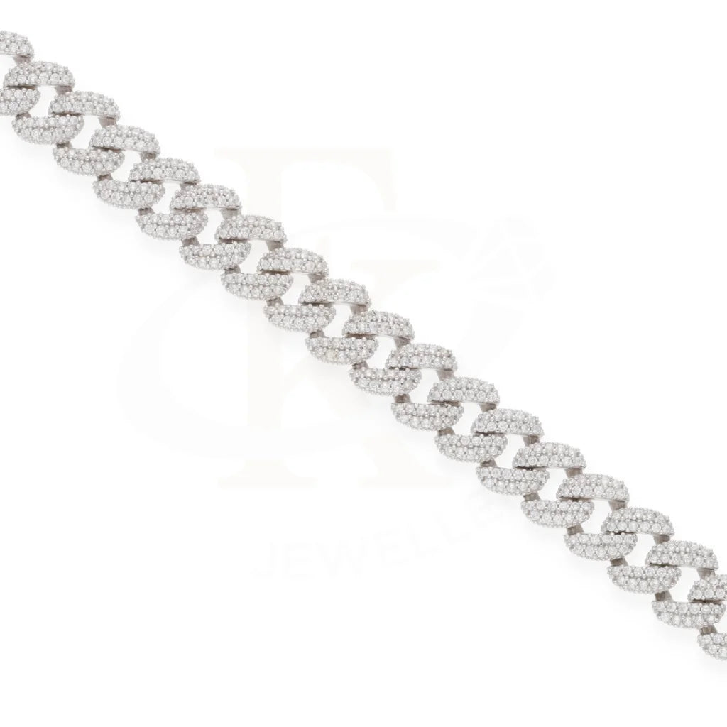 Sterling Silver 925 Cuban Link Chains Bracelet - Fkjbrlsl8090 Bracelets