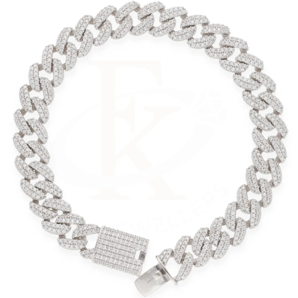 Sterling Silver 925 Cuban Link Chains Bracelet - Fkjbrlsl8090 Bracelets