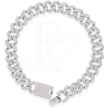 Sterling Silver 925 Cuban Link Chains Bracelet - Fkjbrlsl8090 Bracelets