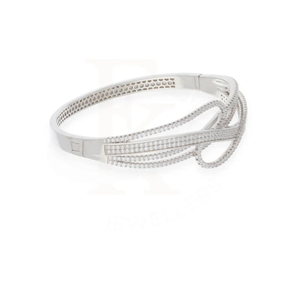 Sterling Silver 925 Cubic Zirconia Crossover Bangle - Fkjbngsl7926 Bangles