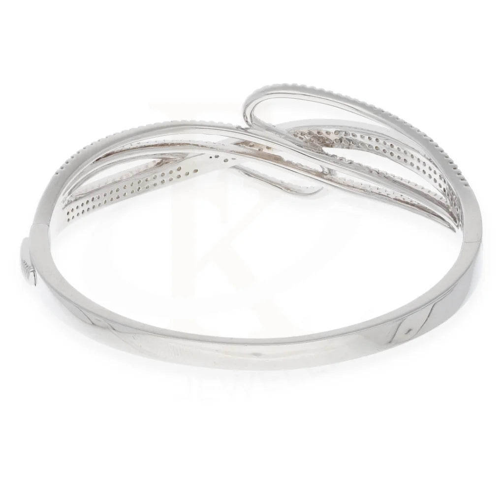 سوار متقاطع من الفضة الإسترلينية عيار 925 مرصع بالزركونيا المكعبة - Fkjbngsl7926