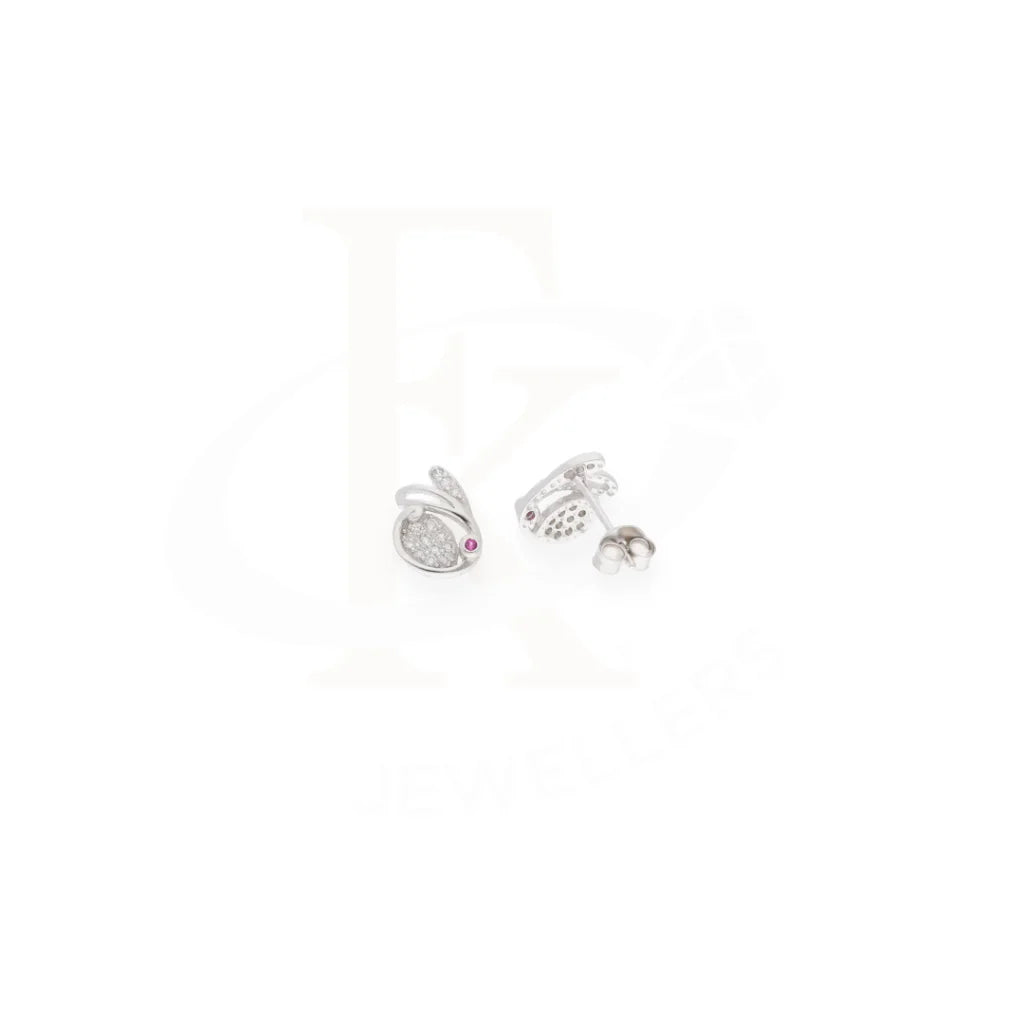 Sterling Silver 925 Cubic Zirconia Earrings - Fkjernsl8028