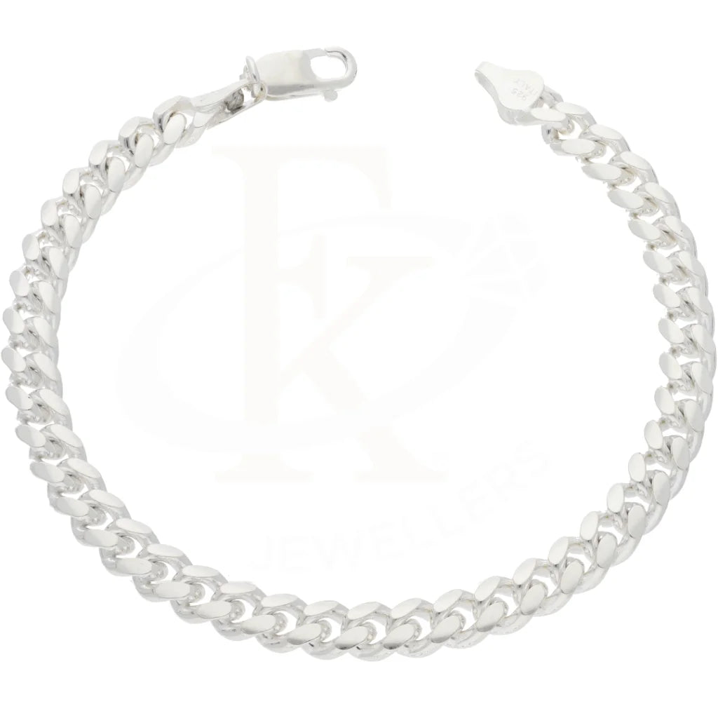 Sterling Silver 925 Curb Link Chains Bracelet - Fkjbrlsl8639 Bracelets