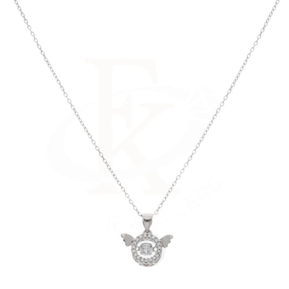 Sterling Silver 925 Dancing Cz Angel Necklace - Fkjnklsl5888 Necklaces