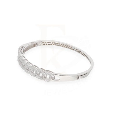 Sterling Silver 925 Diamante Clink Link Cubic Zircon Bangle - Fkjbngsl7931 Bangles