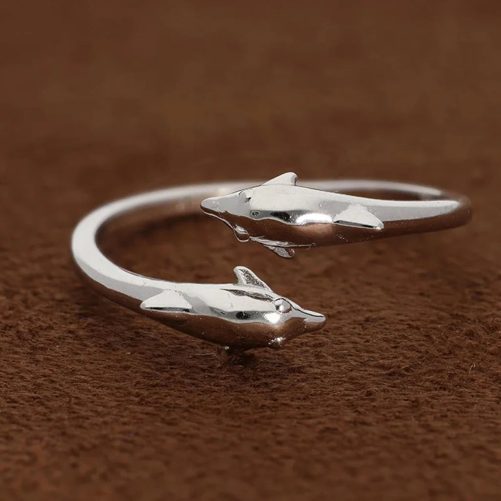 Italian Silver 925 Dolphin Ring - Fkjrnsl2957 Rings