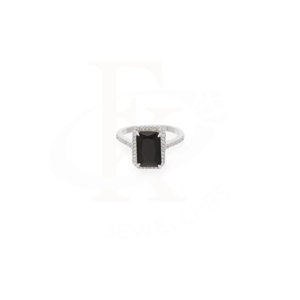 Sterling Silver 925 Faceted Black Topaz Mens Solitaire Ring - Fkjrnsl8286 Rings