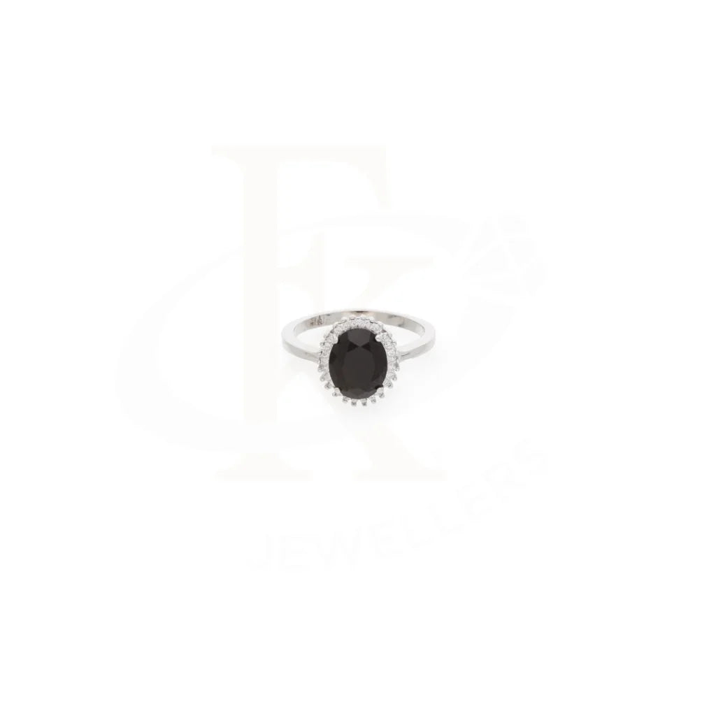 Sterling Silver 925 Faceted Black Topaz Mens Solitaire Ring - Fkjrnsl8290 Rings
