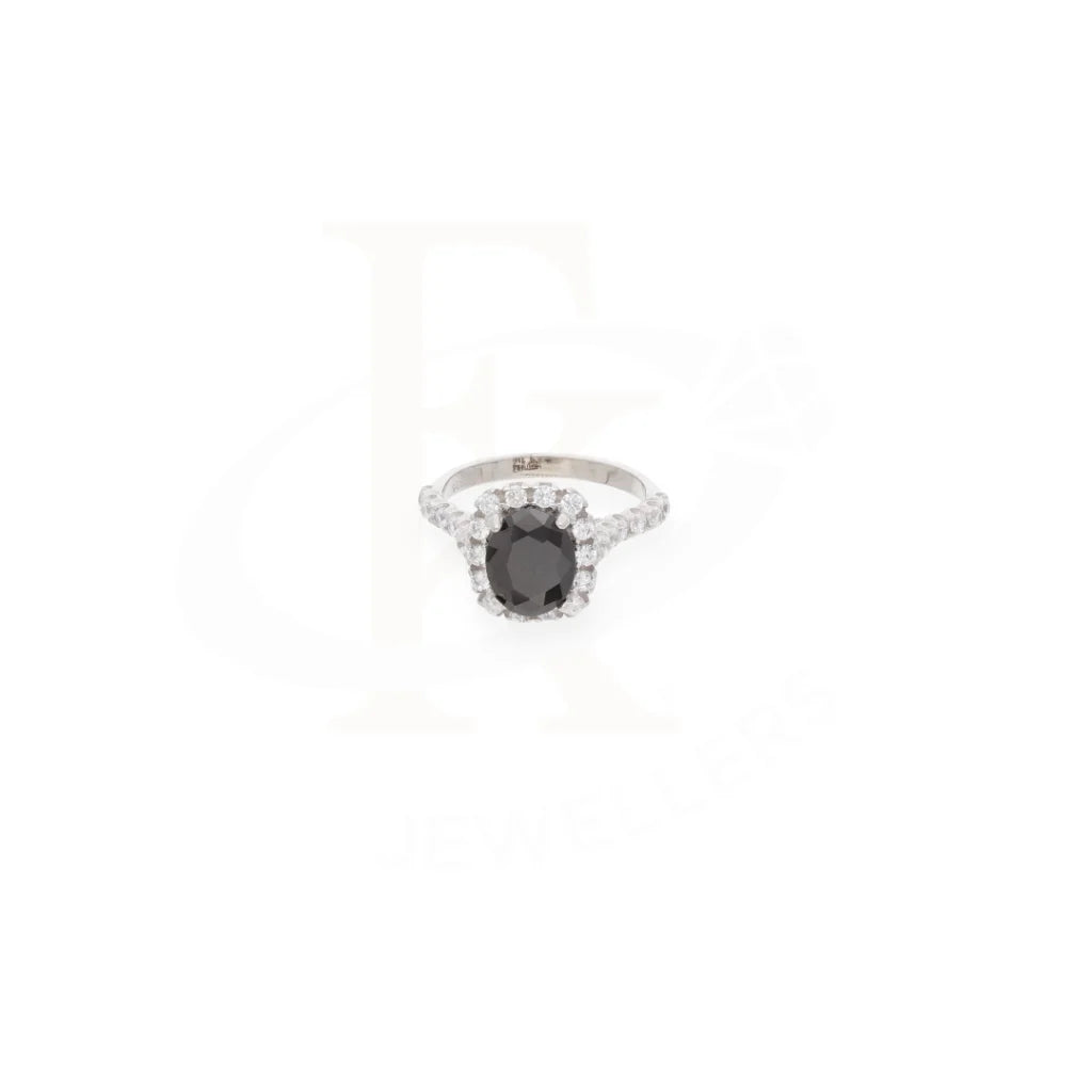 Sterling Silver 925 Faceted Black Topaz Mens Solitaire Ring - Fkjrnsl8291 Rings