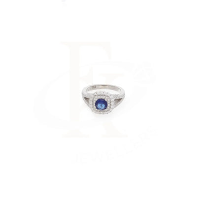 Sterling Silver 925 Faceted Dark Blue Topaz Mens Solitaire Ring - Fkjrnsl8300 Rings
