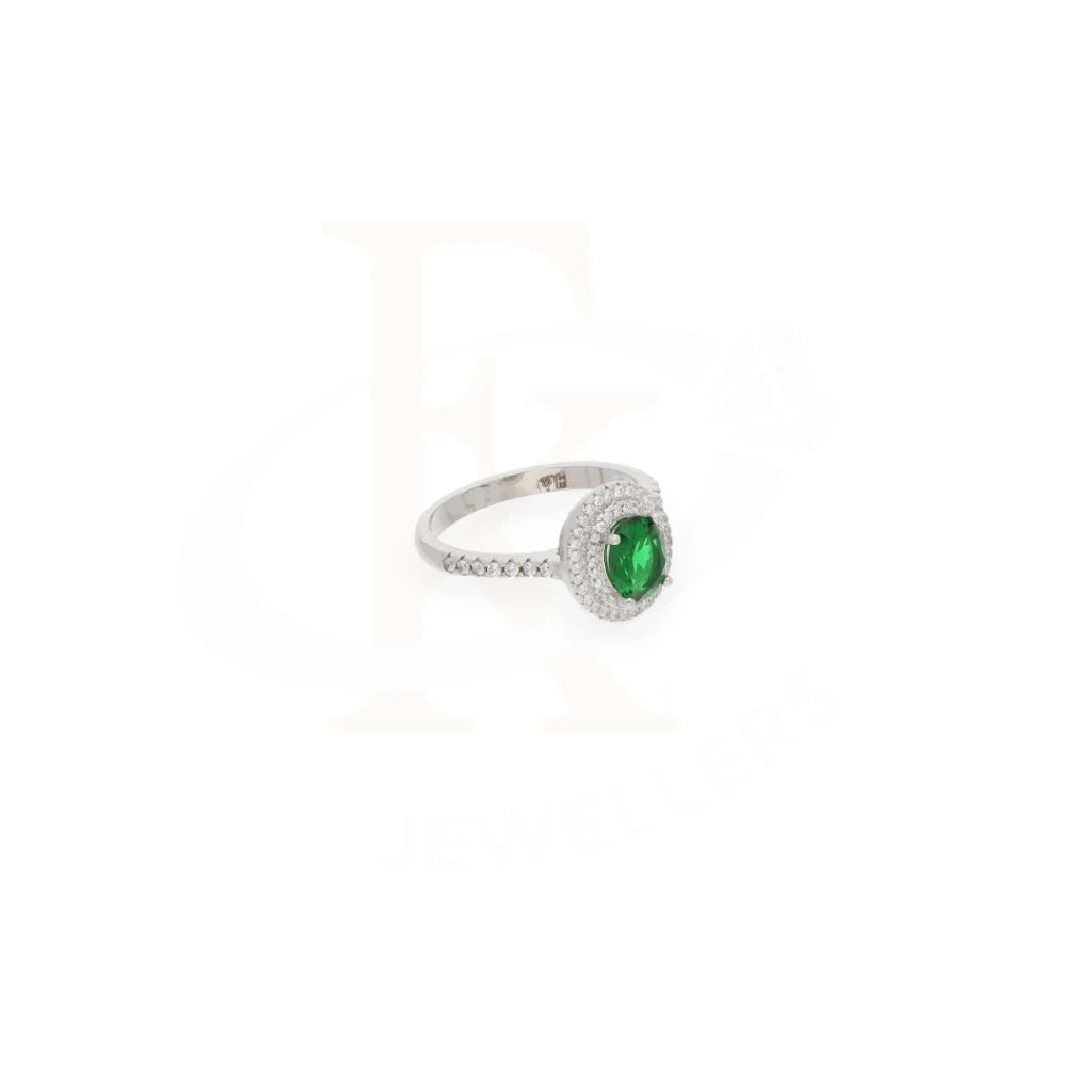 Sterling Silver 925 Faceted Green Topaz Mens Solitaire Ring - Fkjrnsl8276 Rings