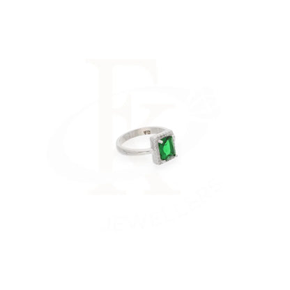 Sterling Silver 925 Faceted Green Topaz Mens Solitaire Ring - Fkjrnsl8277 Rings