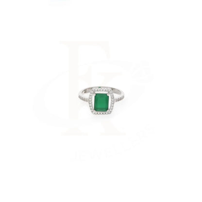 Sterling Silver 925 Faceted Green Topaz Mens Solitaire Ring - Fkjrnsl8279 Rings
