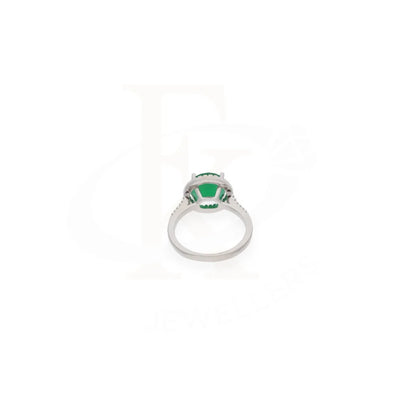 Sterling Silver 925 Faceted Green Topaz Mens Solitaire Ring - Fkjrnsl8281 Rings
