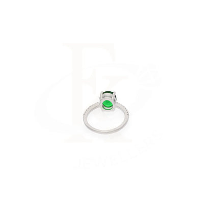 Sterling Silver 925 Faceted Green Topaz Mens Solitaire Ring - Fkjrnsl8282 Rings