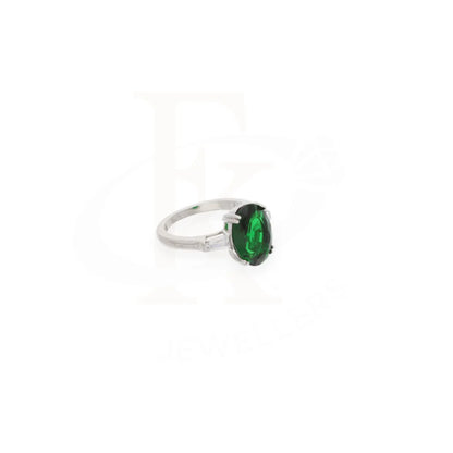 Sterling Silver 925 Faceted Green Topaz Mens Solitaire Ring - Fkjrnsl8283 Rings