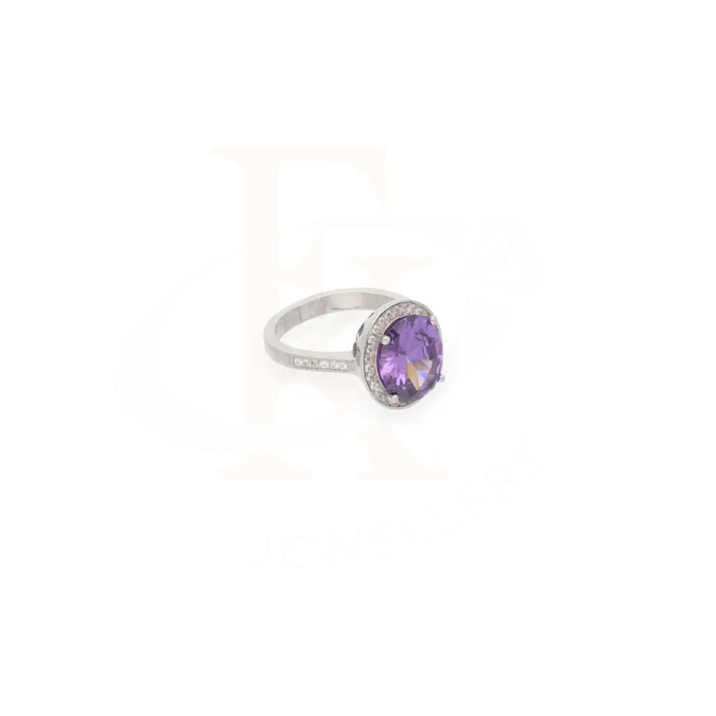 Sterling Silver 925 Faceted Purple Topaz Mens Solitaire Ring - Fkjrnsl8264 Rings