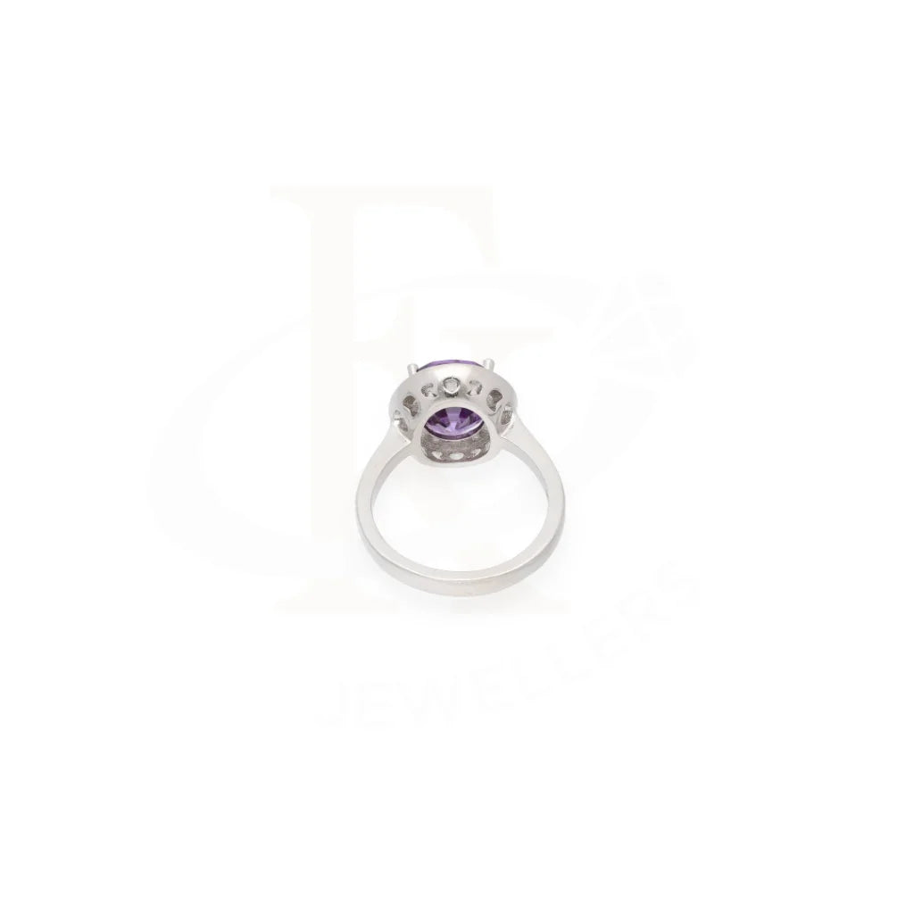 Sterling Silver 925 Faceted Purple Topaz Mens Solitaire Ring - Fkjrnsl8264 Rings