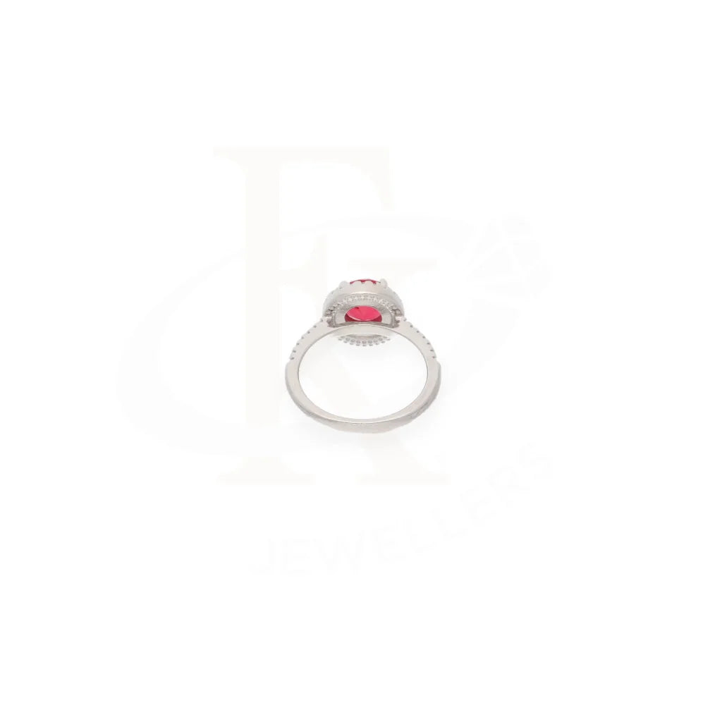 Sterling Silver 925 Faceted Red Topaz Mens Solitaire Ring - Fkjrnsl8268 Rings